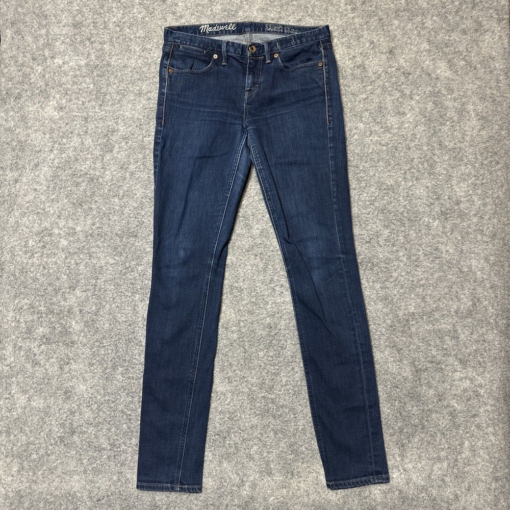 Madewell Skinny Skinny Jeans Womens 27x32 Dark Wash Blue Denim Mid Rise Stretch